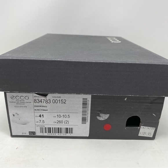 ECCO WOMEN'S ATH-1FW ALPHA SLIP ON SNEAKER Shadow White - Picture 8 of 8